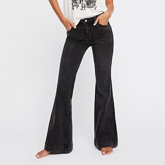 free people low tide flare jeans
